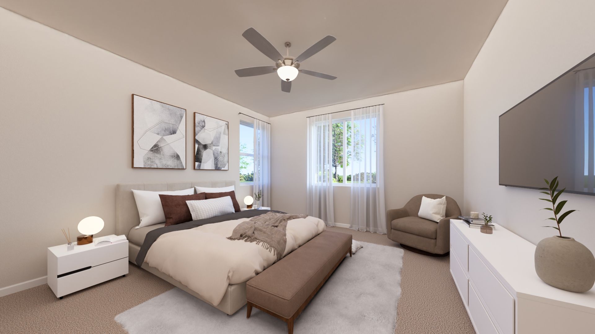 Villa 5 Owner's Suite - Artist Rendering