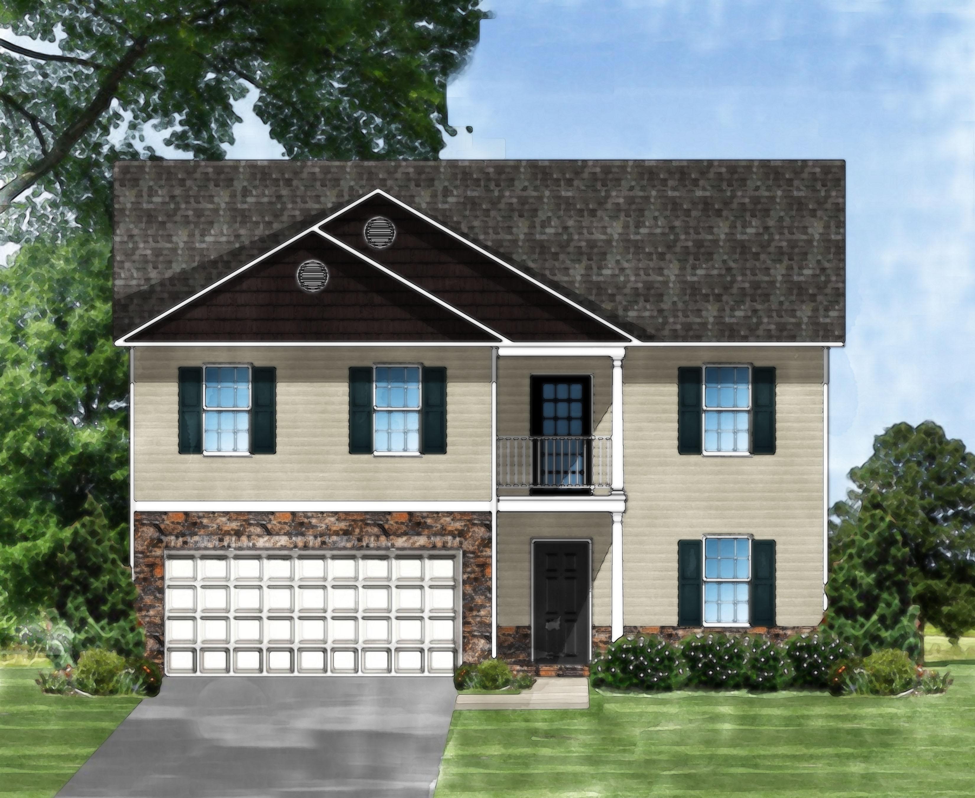 Davenport II E Plan at Brookstone at Forest Lake in Augusta GA by