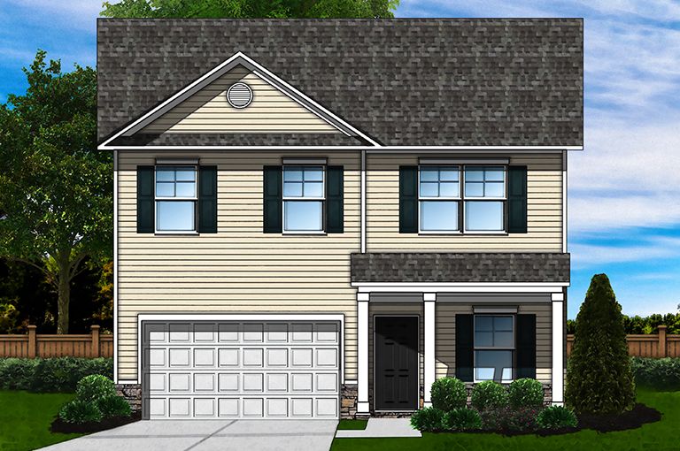 Bentcreek II A Plan at Brookstone at Forest Lake in Augusta GA by