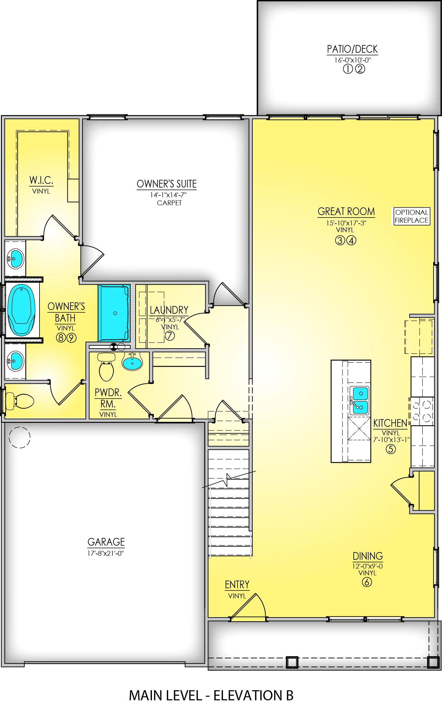 Main Level - Elevation B