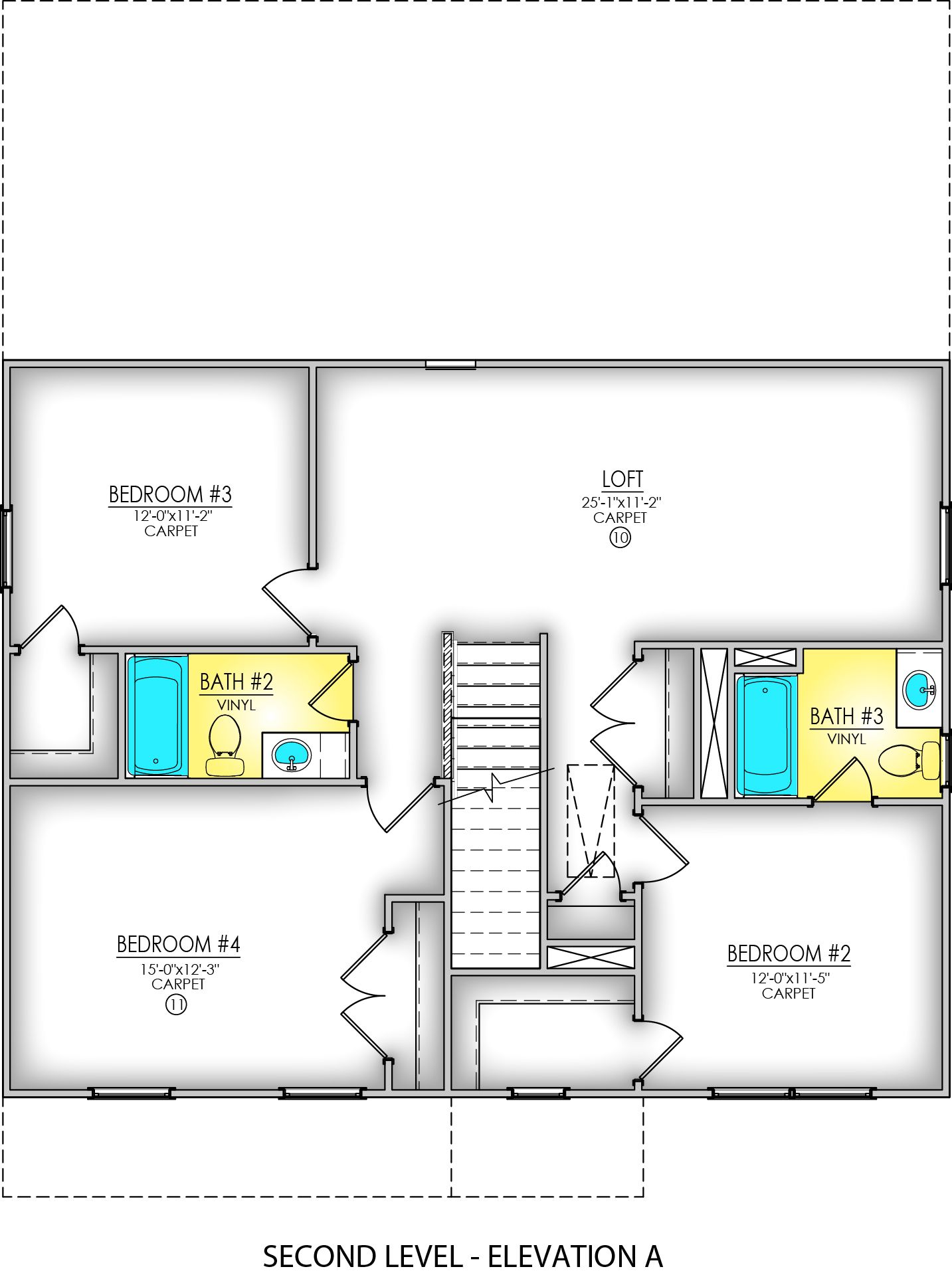 Second Level - Elevation A