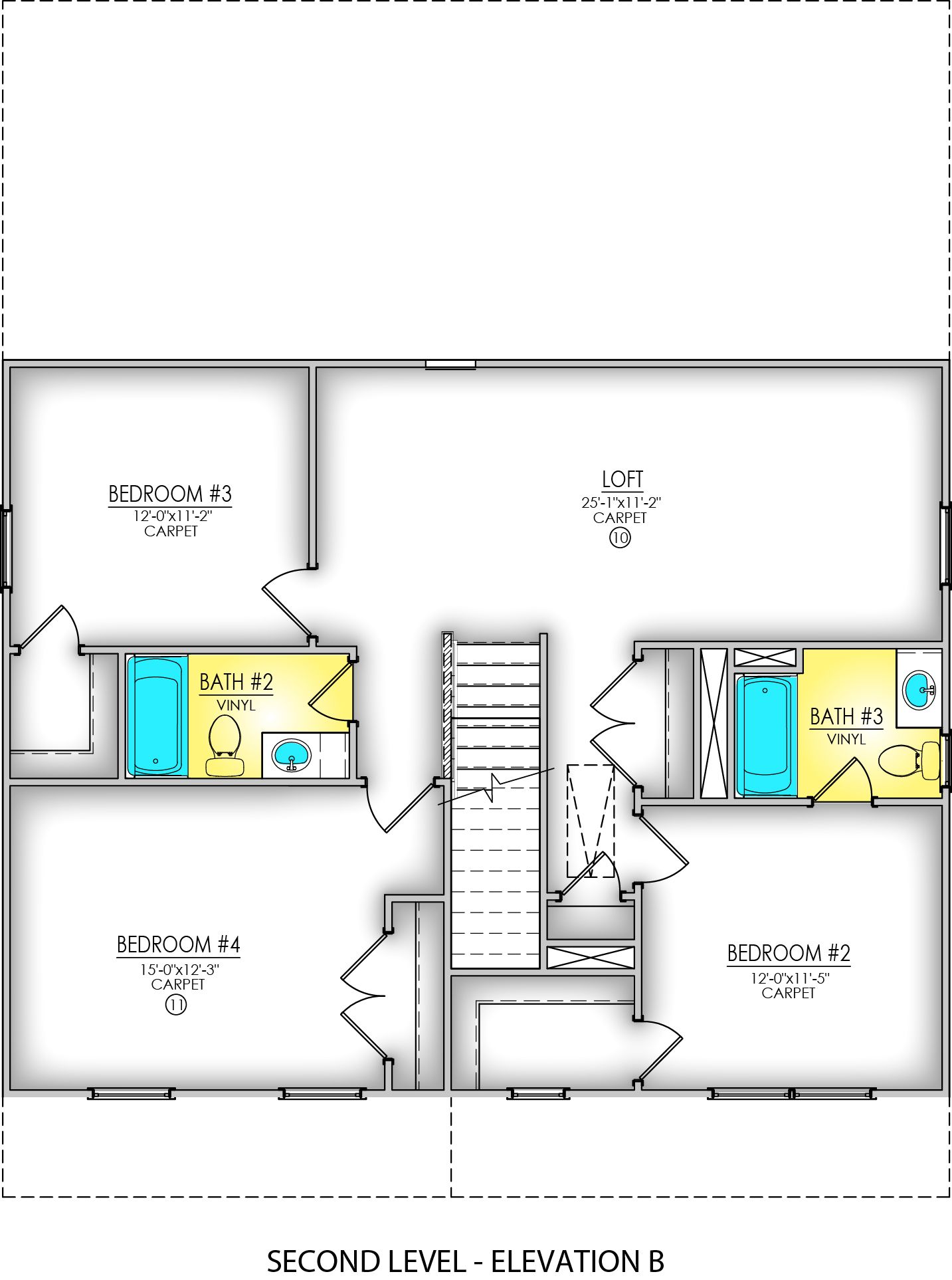 Second Level - Elevation B