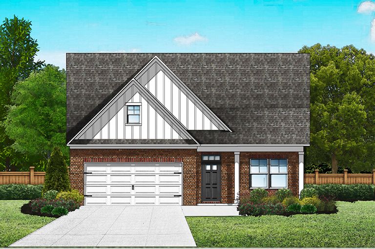 Elevation B2 - Extended Porch