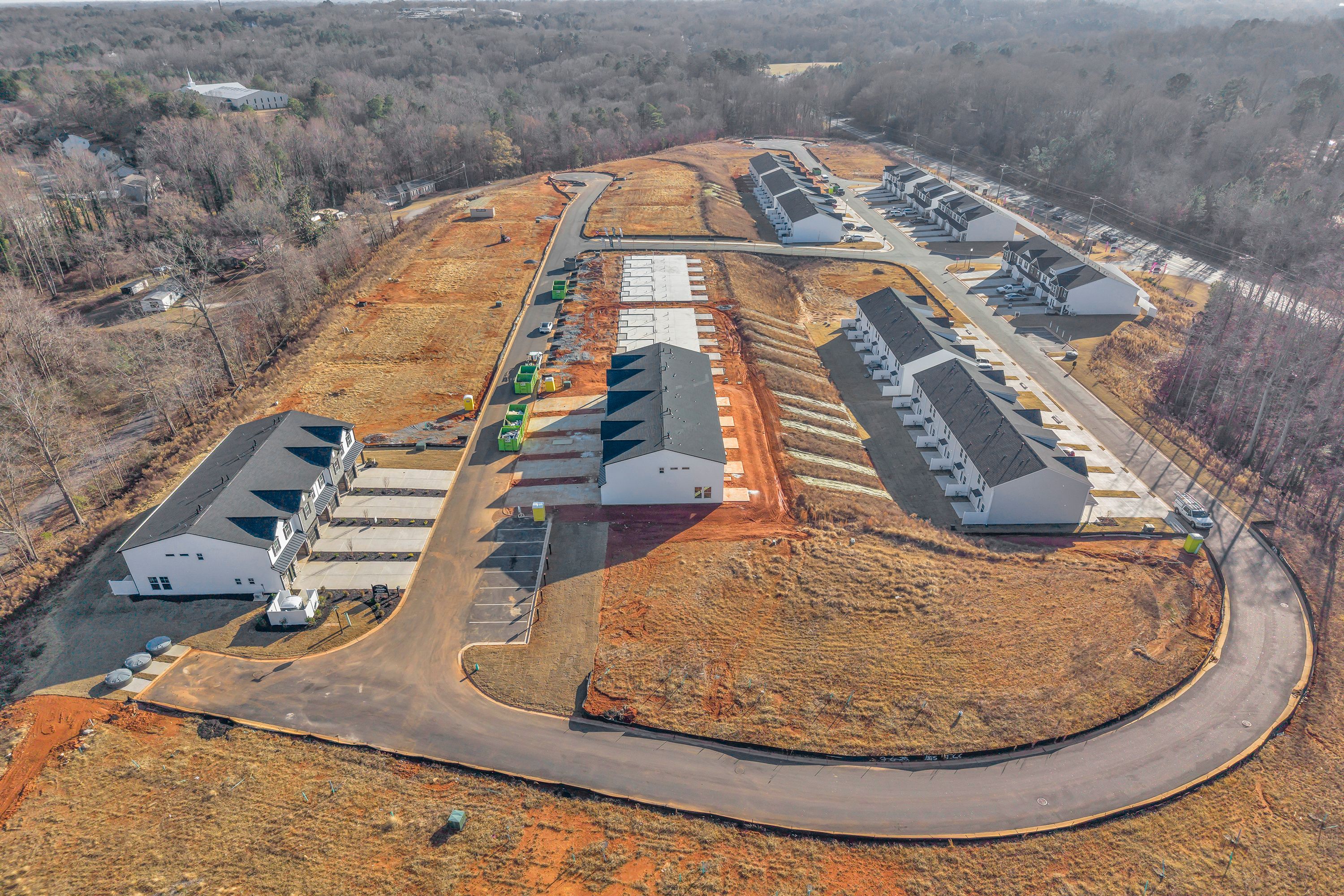 Meece Townhomes Community Aerial View