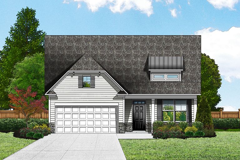 Elevation C6 - Extended Porch