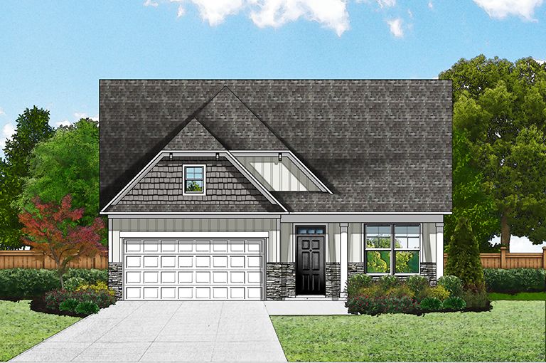 Elevation D - Extended Porch