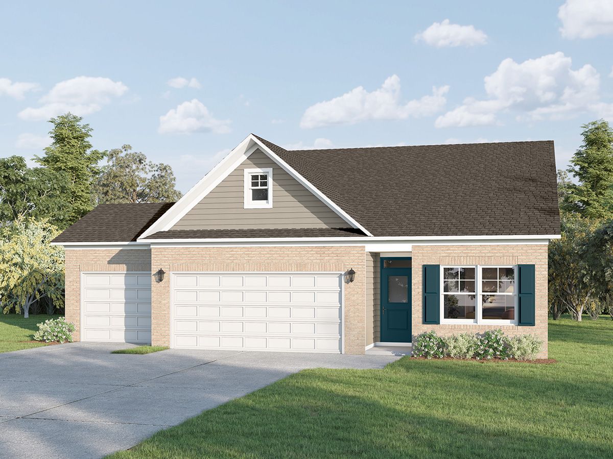 Elevation A2 - 3rd Car Garage