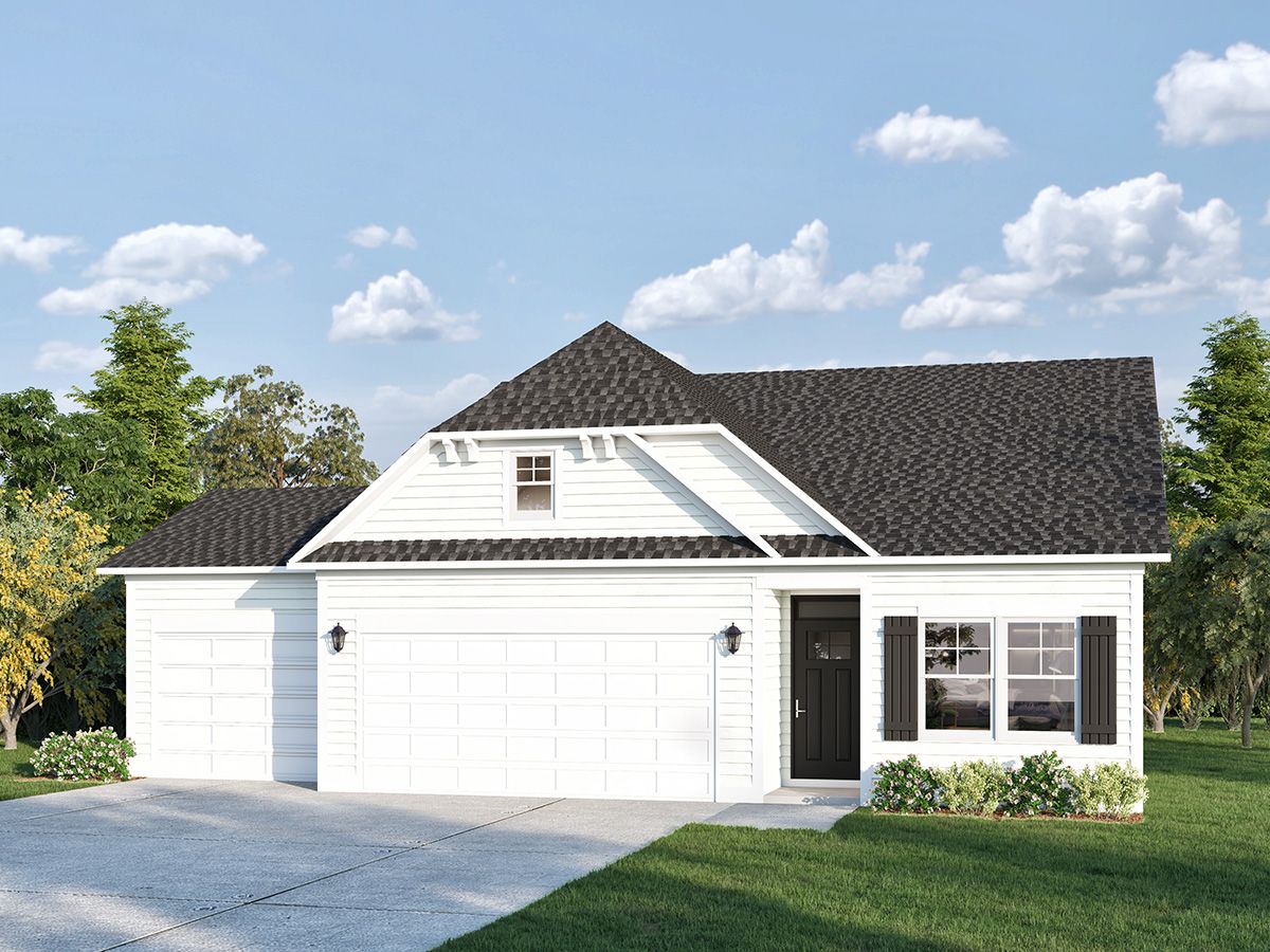 Elevation B - 3rd Car Garage