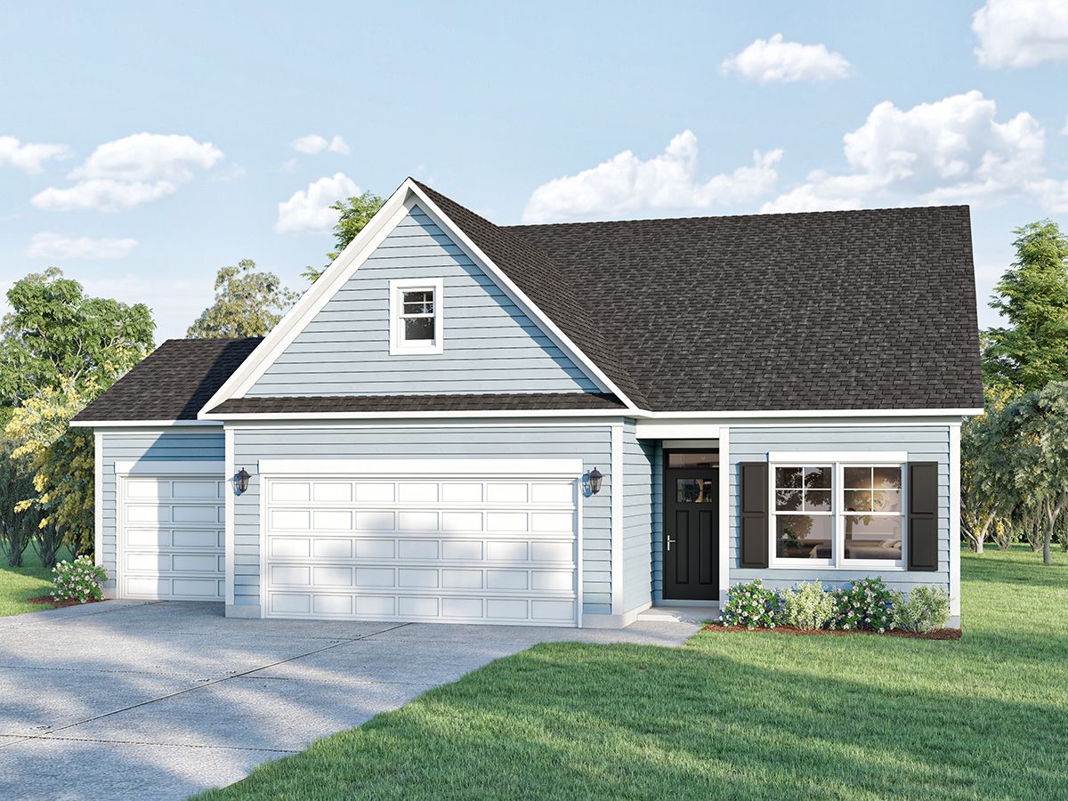 Elevation A - 3rd Car Garage