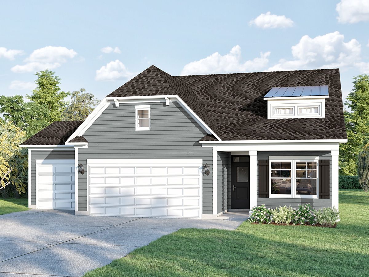 Elevation C - 3rd Car Garage & Extended Porch