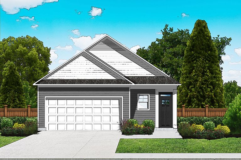 Elevation A - Extended Porch