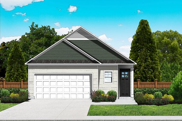 Elevation A - Optional Door