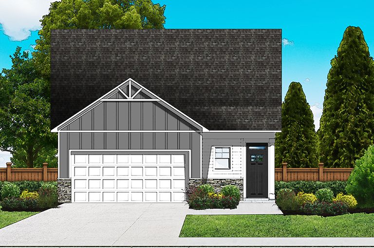 Elevation C6 - Extended Porch