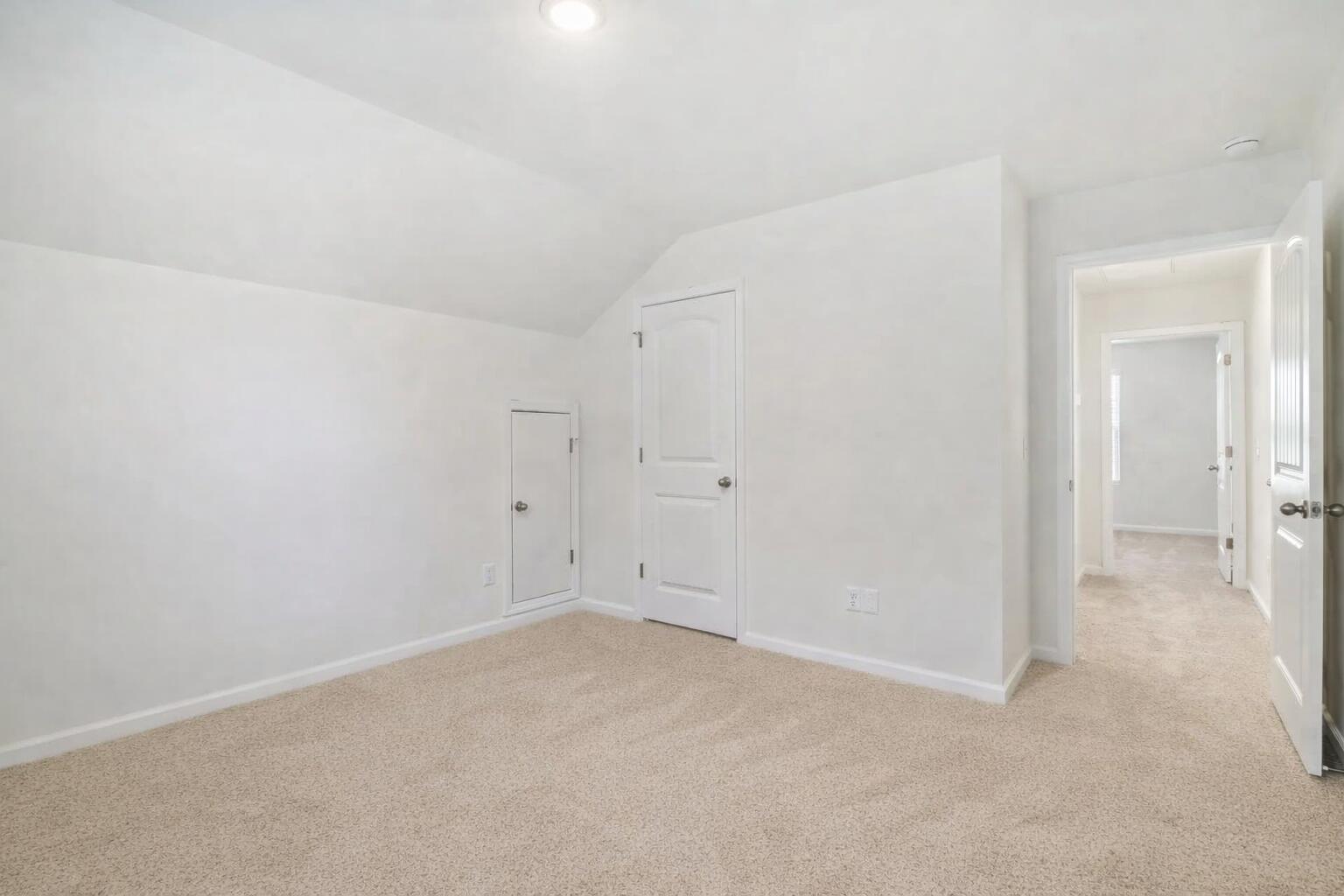 Bright and simple bedroom scene