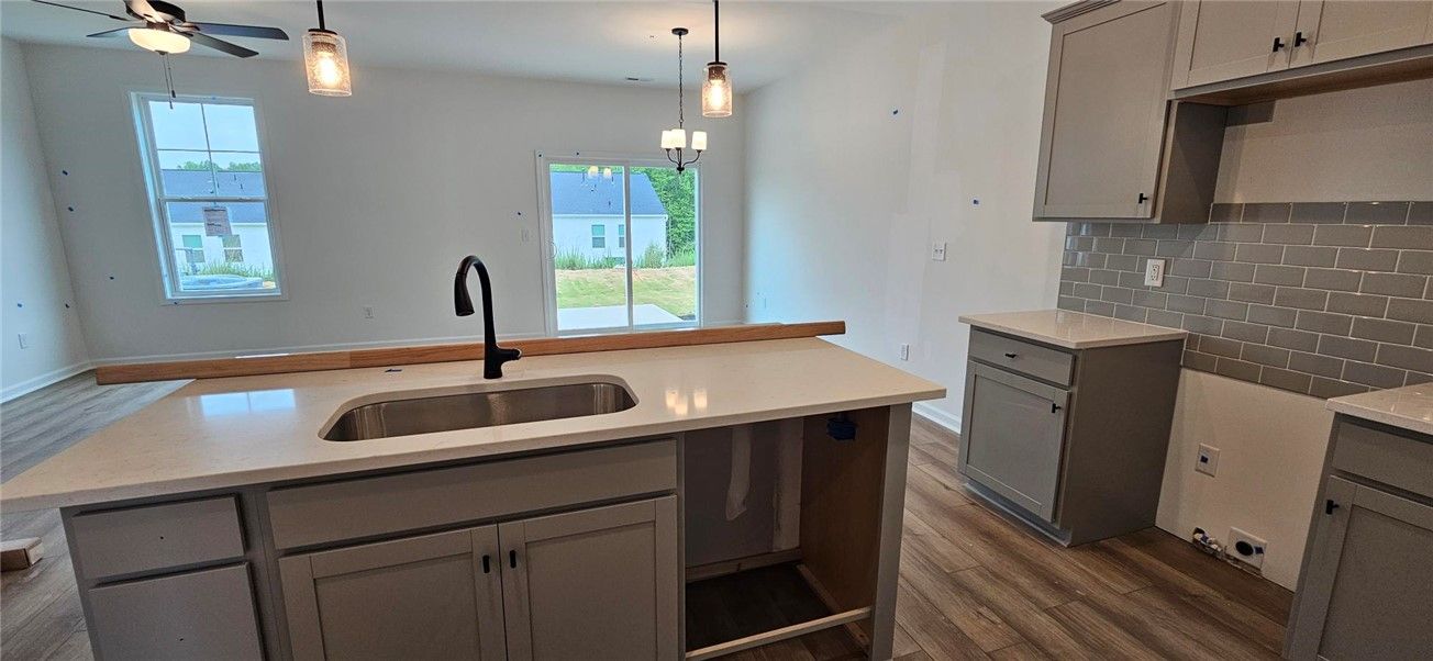 This newly constructed kitchen offers a functional