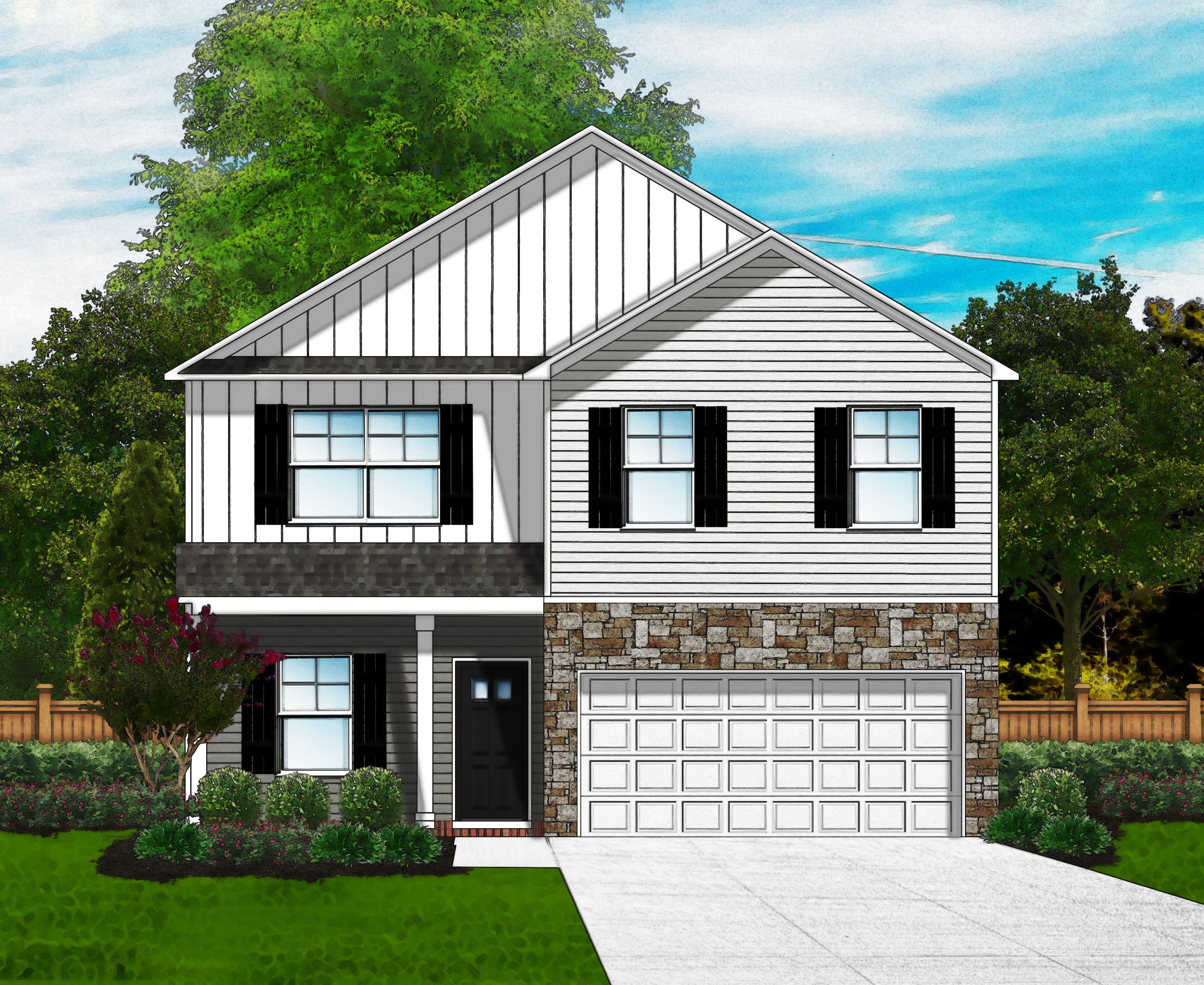 Kingston II B6 Plan at Brookstone at Forest Lake in Augusta GA by