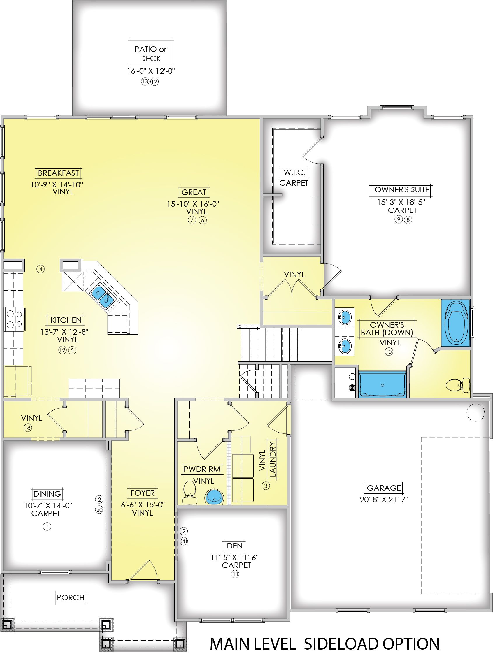 Main Level Side Load Option