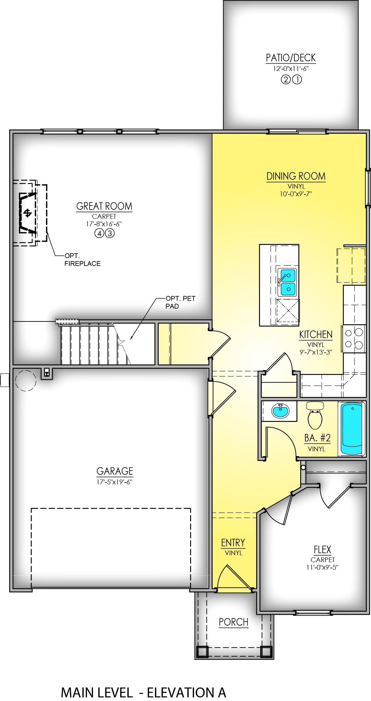 Main Level - Elevation A