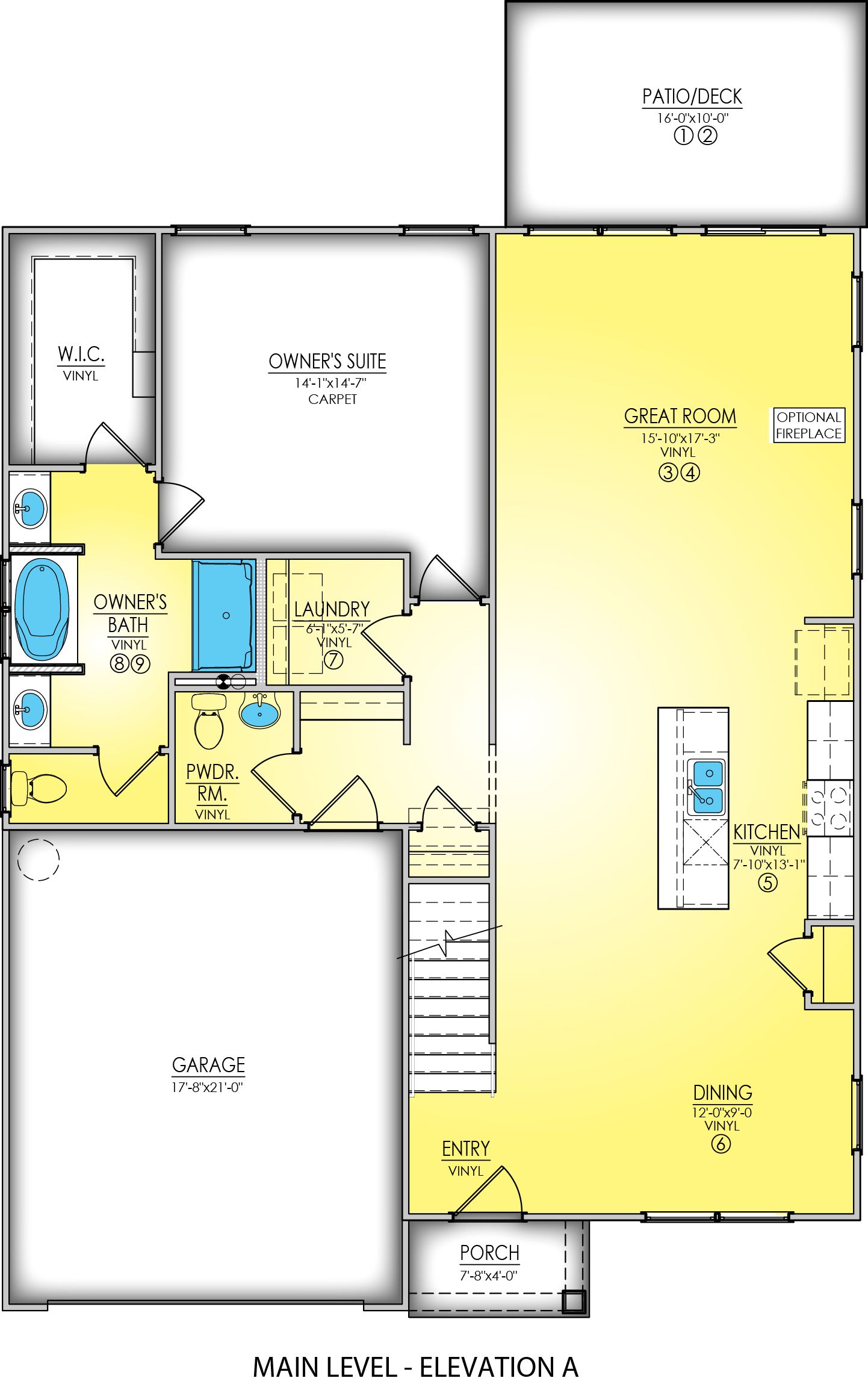 Main Level - Elevation A2