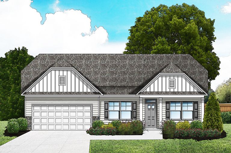 Elevation B6 - Extended Porch