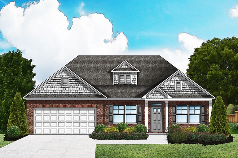 Elevation D2 - Opt. Extended Porch