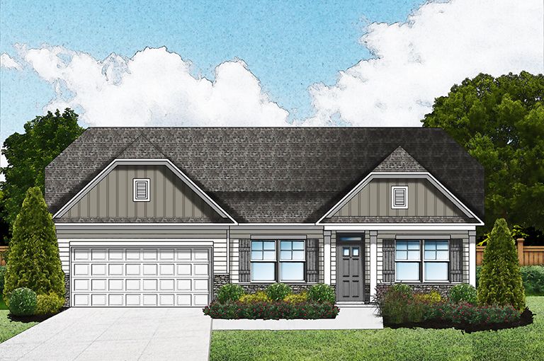 Elevation E - Opt. Extended Porch