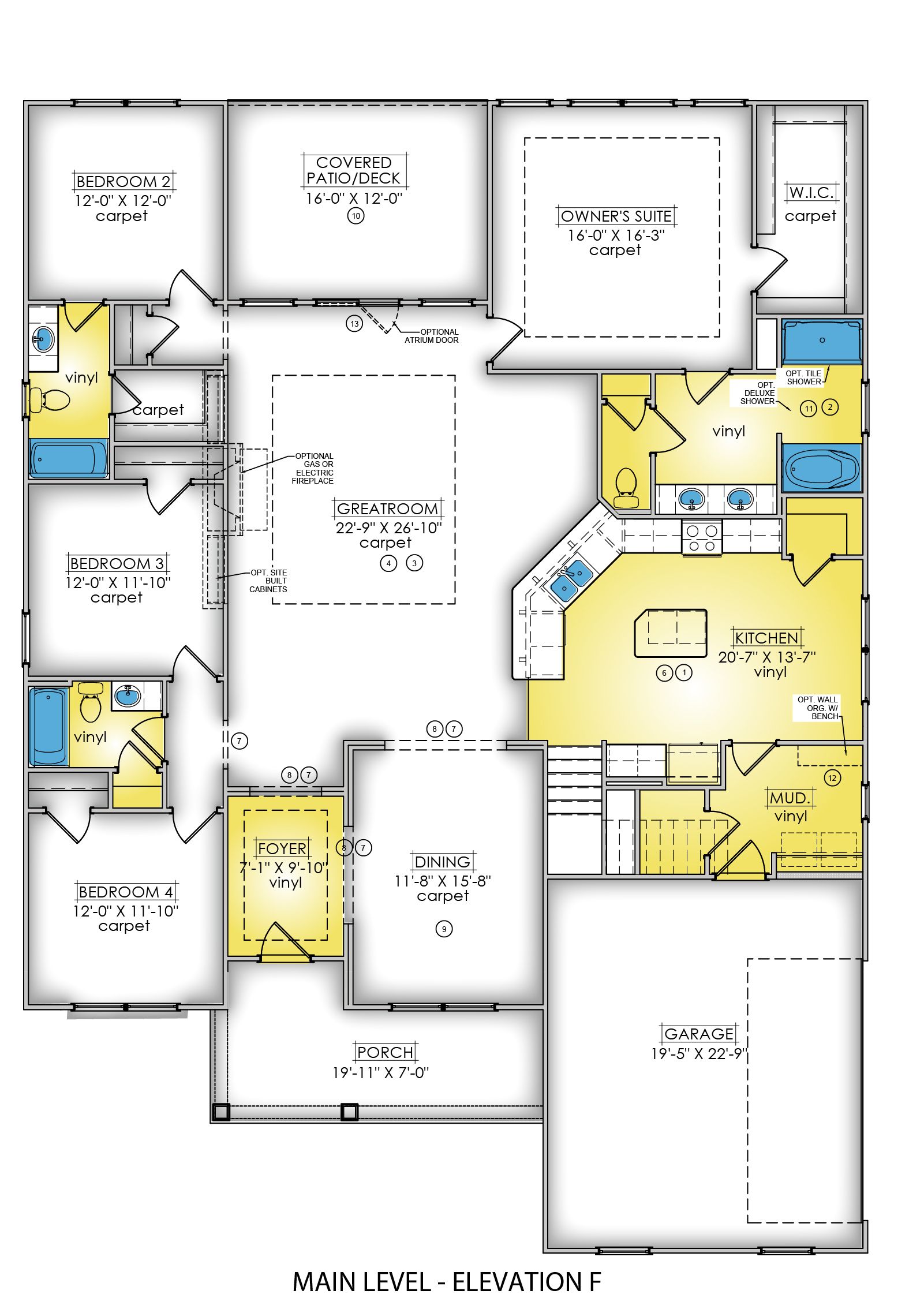Main Level - Elevation F & H