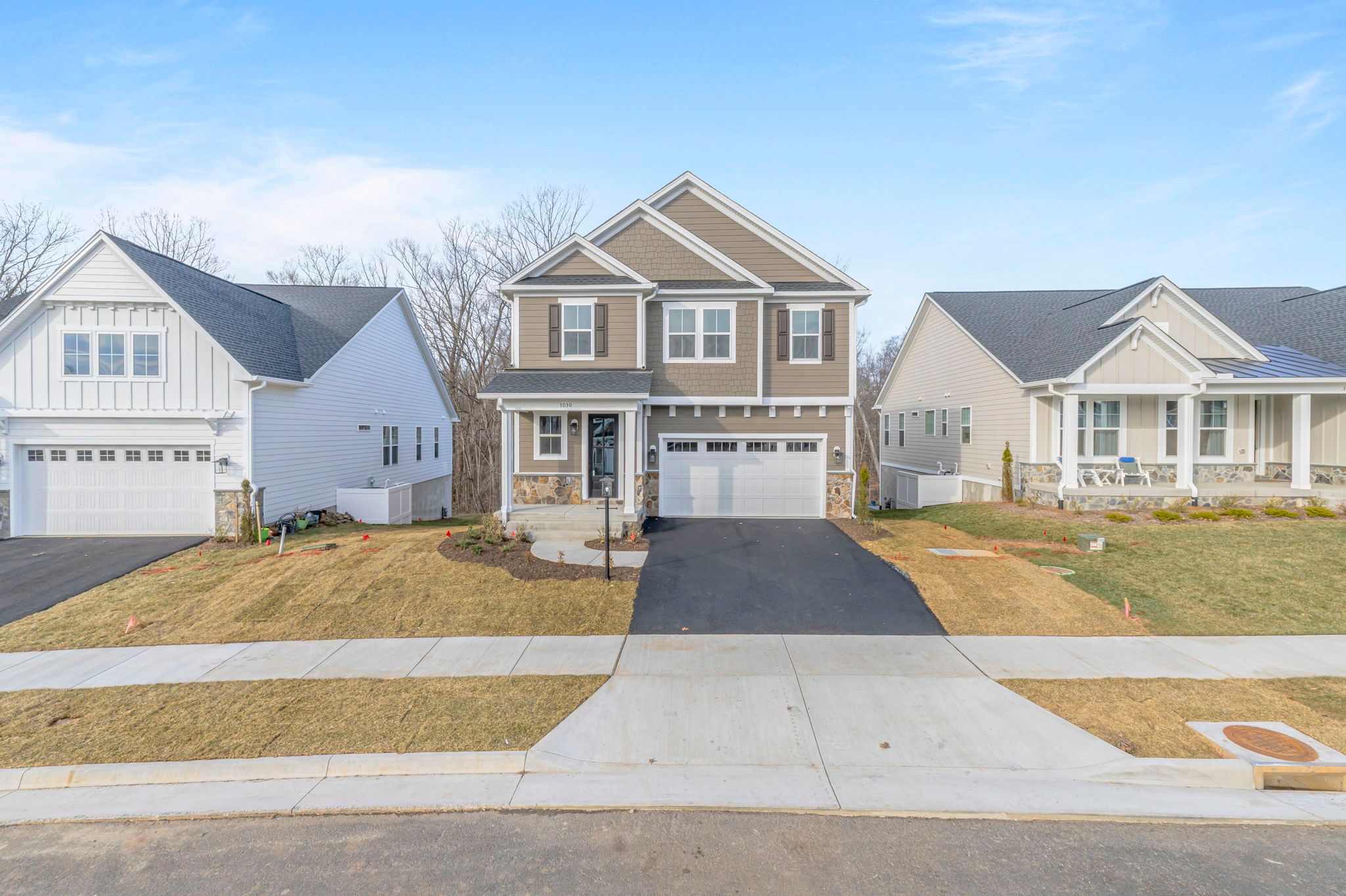 Chestnut Elevation C on a Walkout Basement Foundation