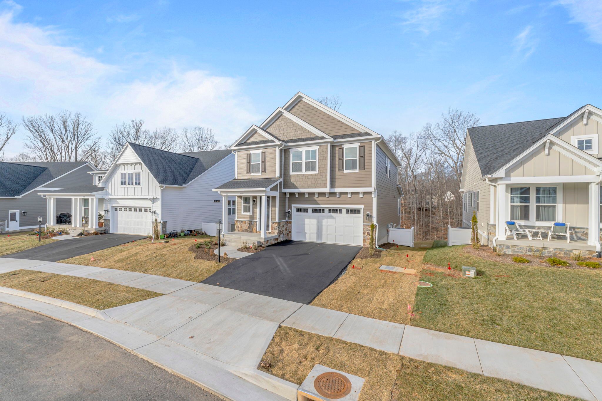 Chestnut Elevation C on a Walkout Basement Foundation