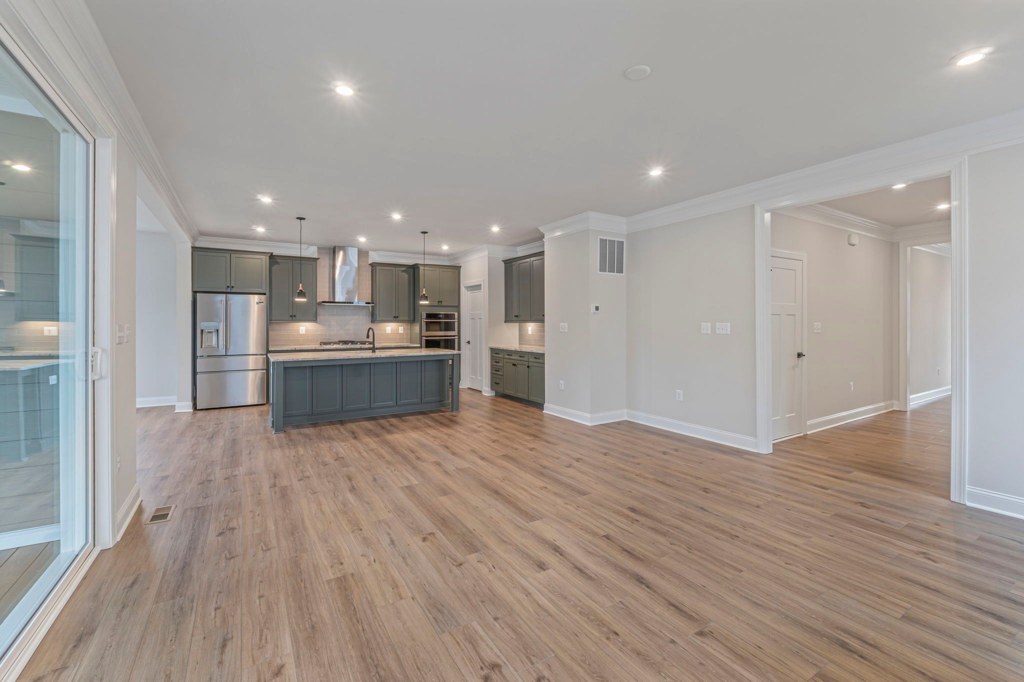 Family Room, Dining Area and Kitchen with Optional Upgrades