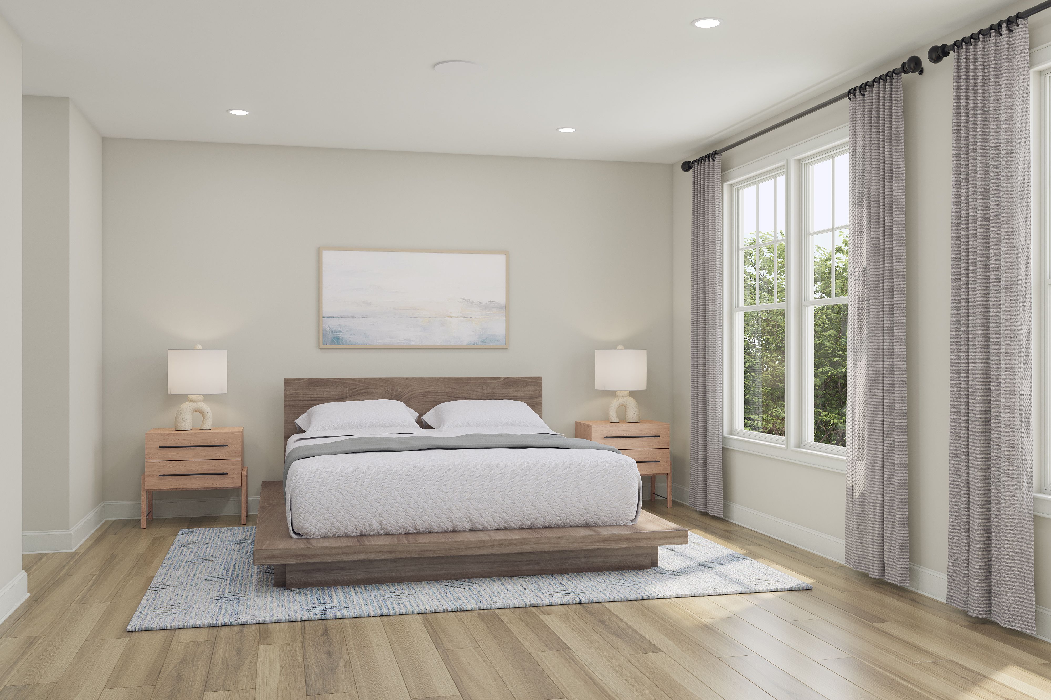 The Elm - Primary Bedroom Rendering