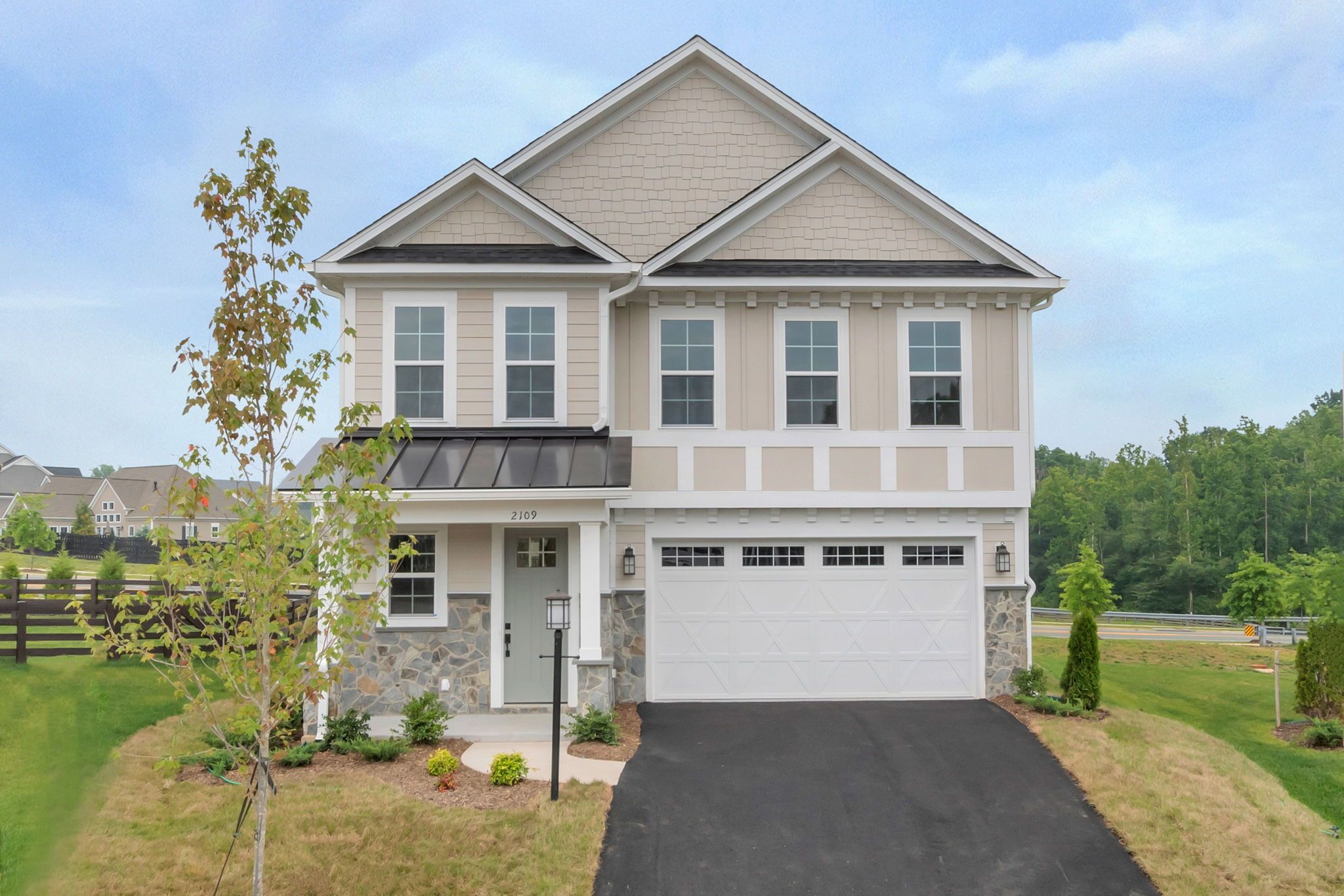 Chestnut Elevation B on Slab Foundation