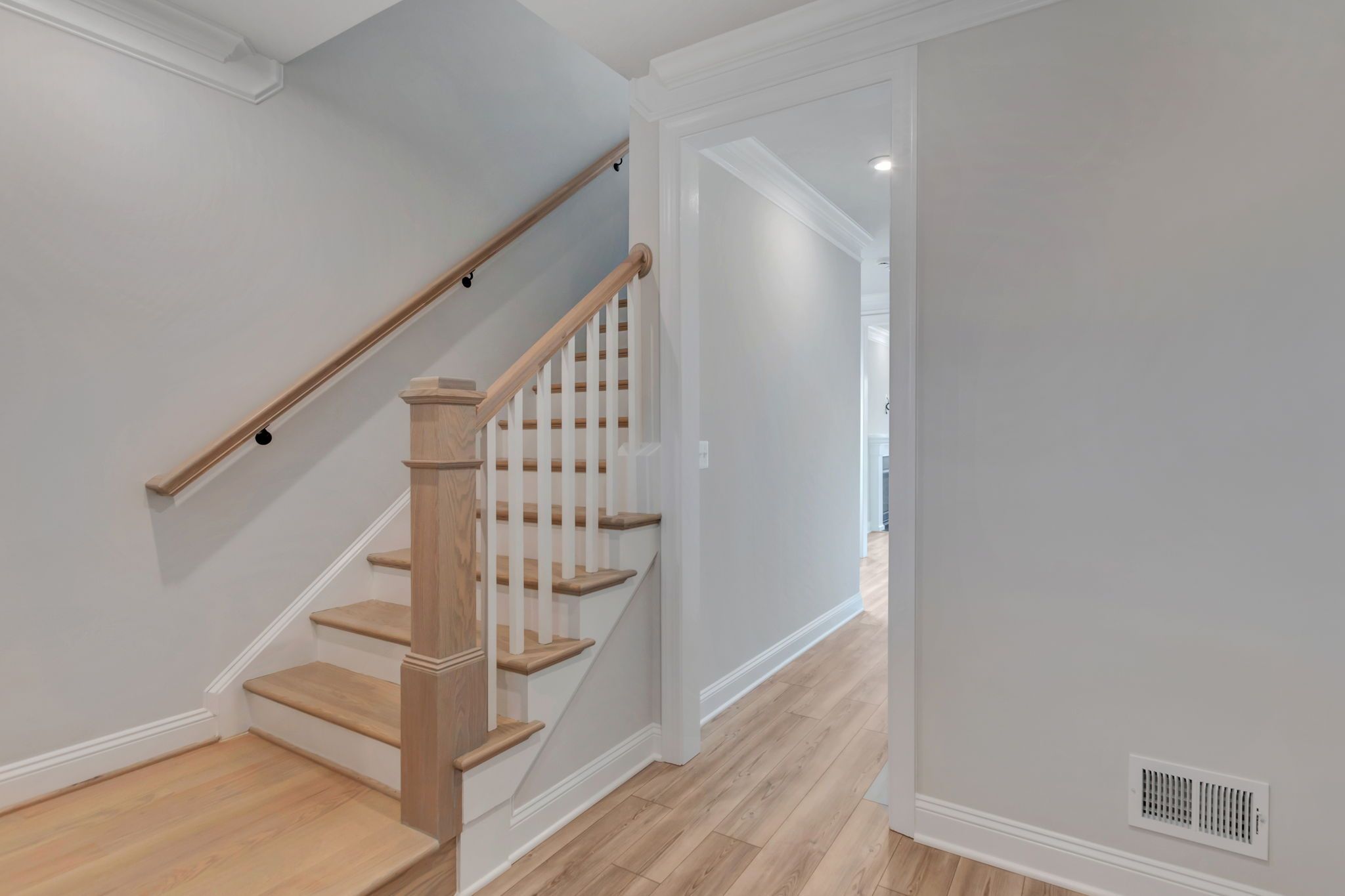 Foyer with Oak Stairs