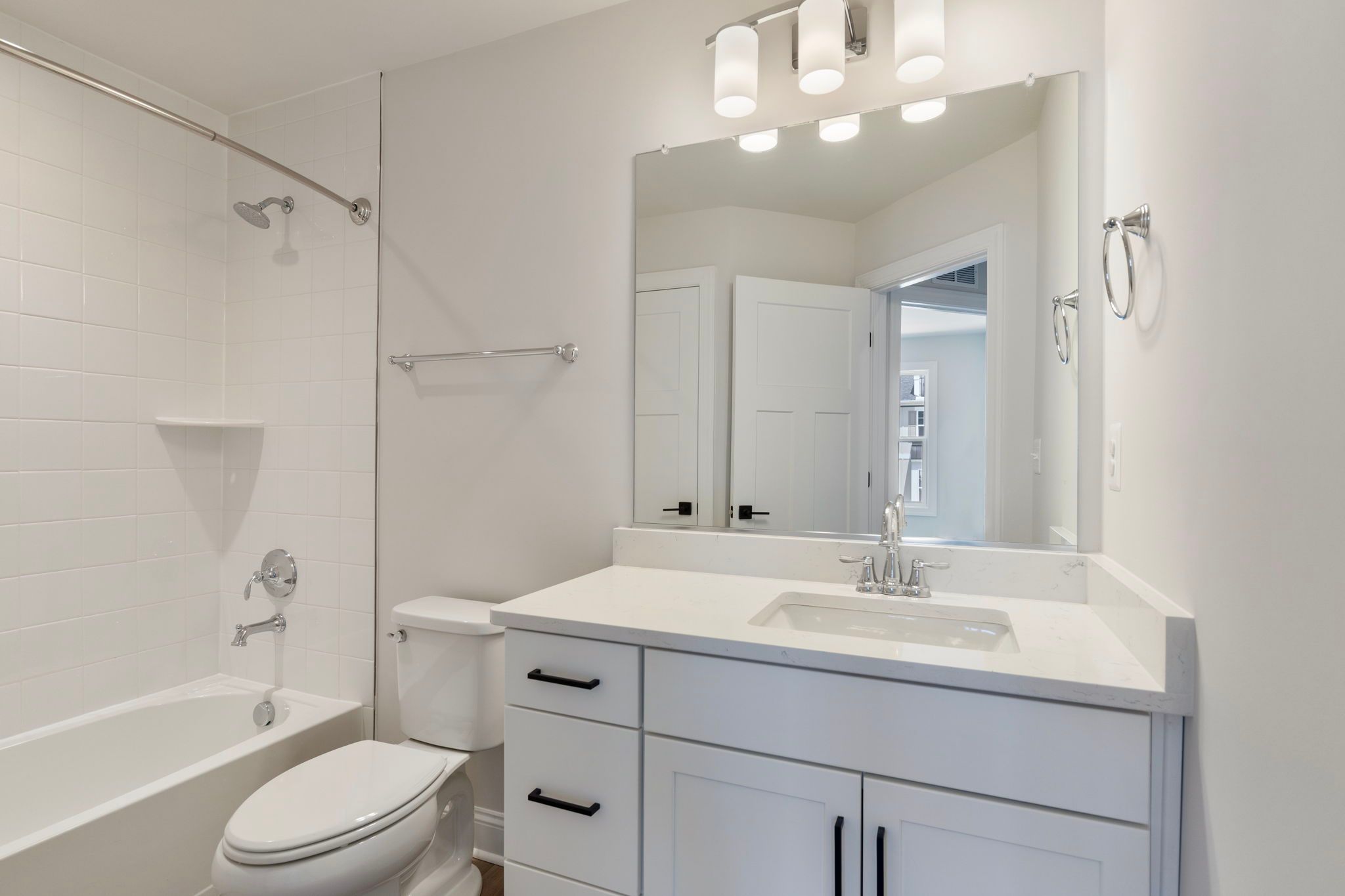 Hall bath with linen - similar to photo