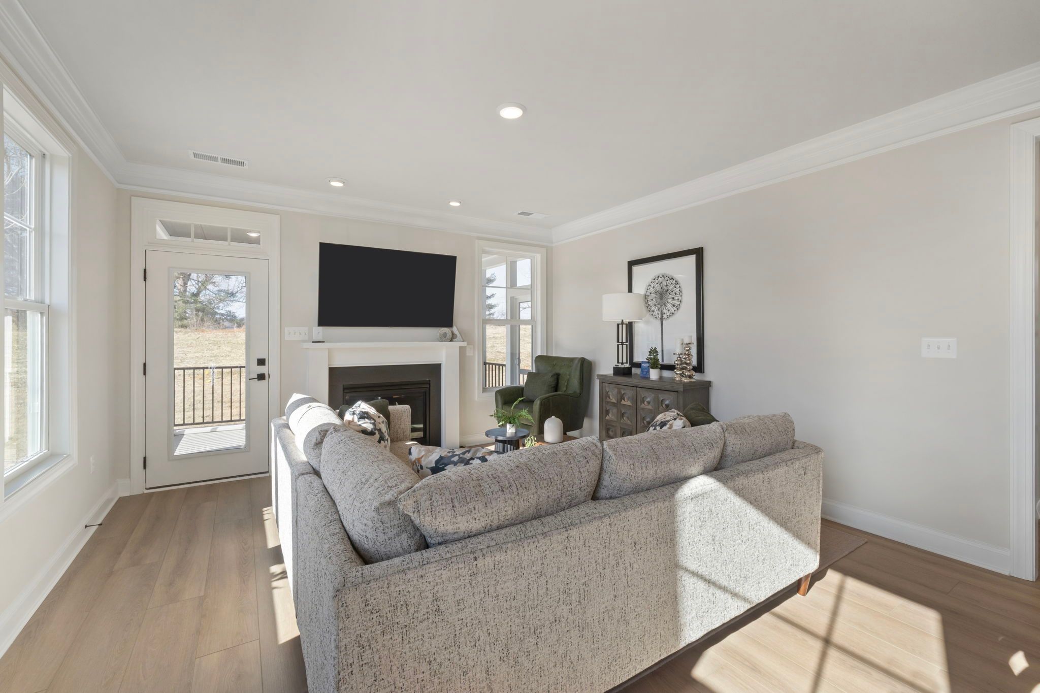 Family Room with Optional Fireplace