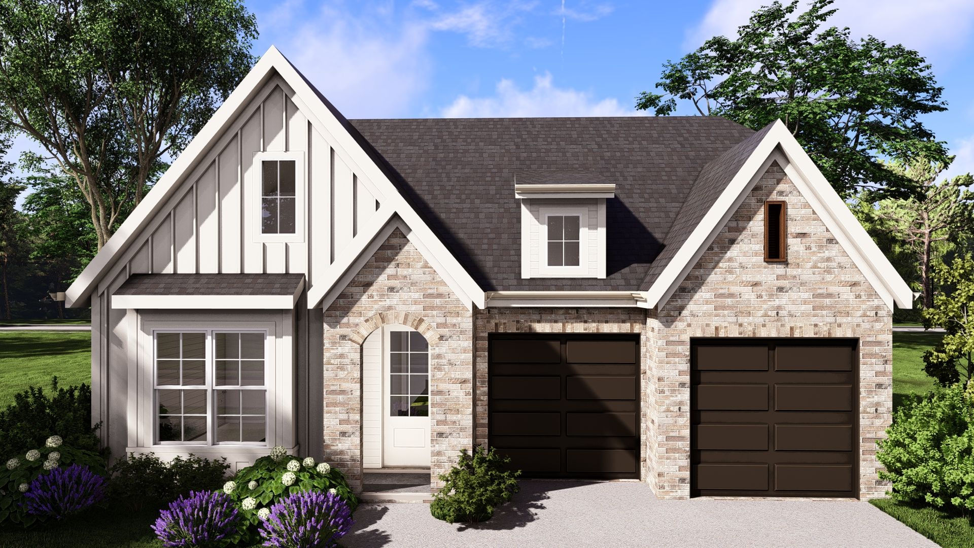 Elevation B with Brick Accent