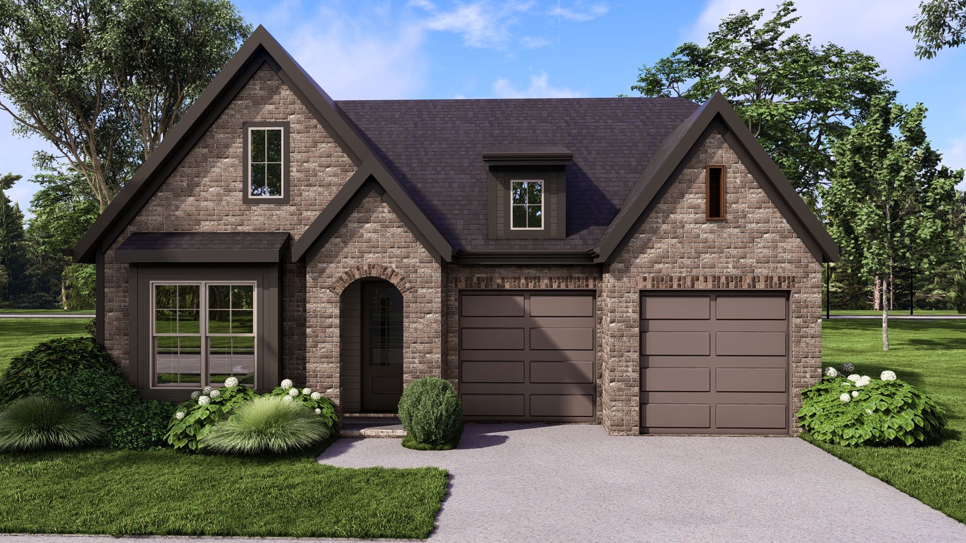 Elevation B with Full Brick option