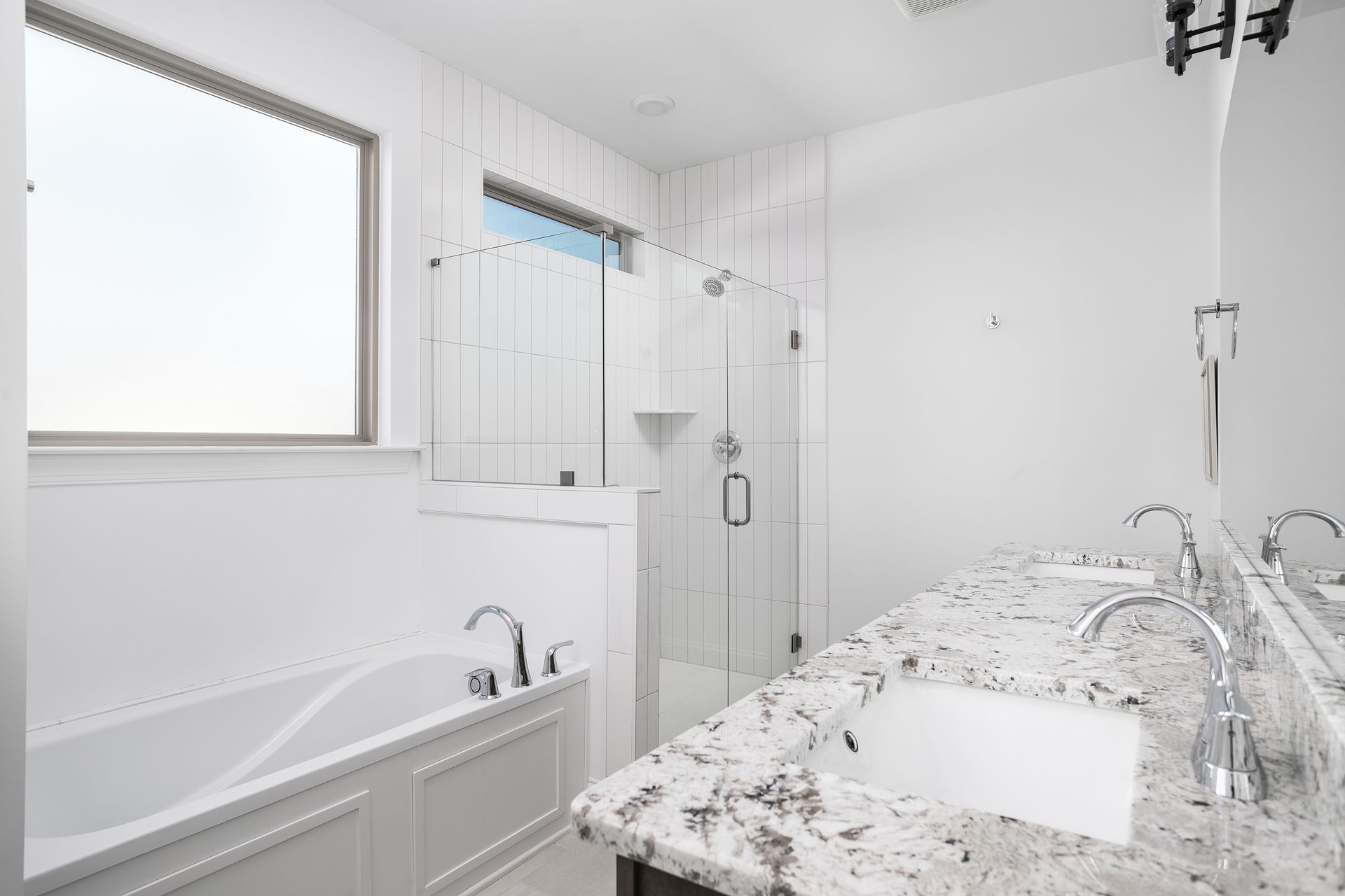 Tub option shown
