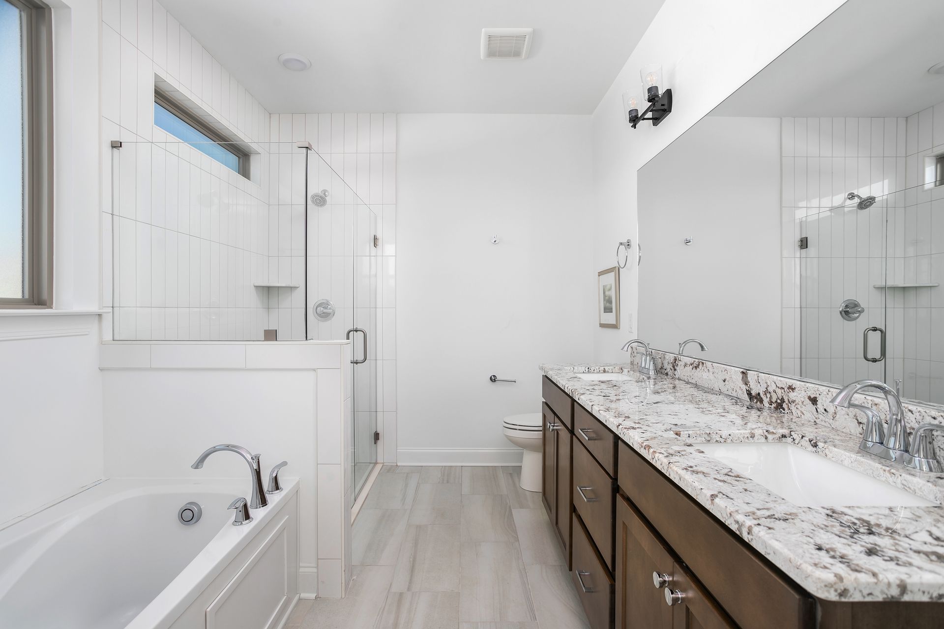 Tub option shown