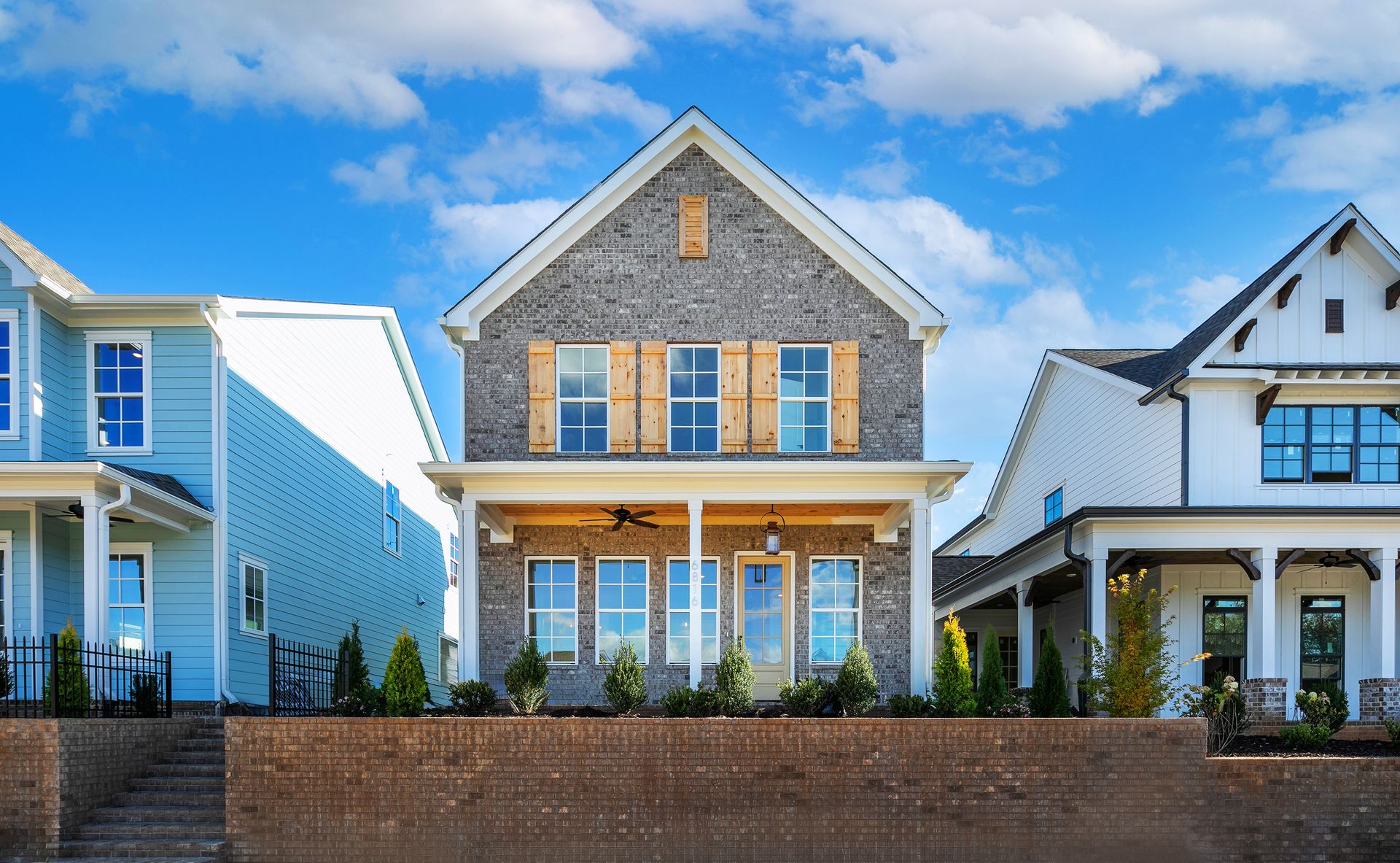 Elevation A with Brick option
