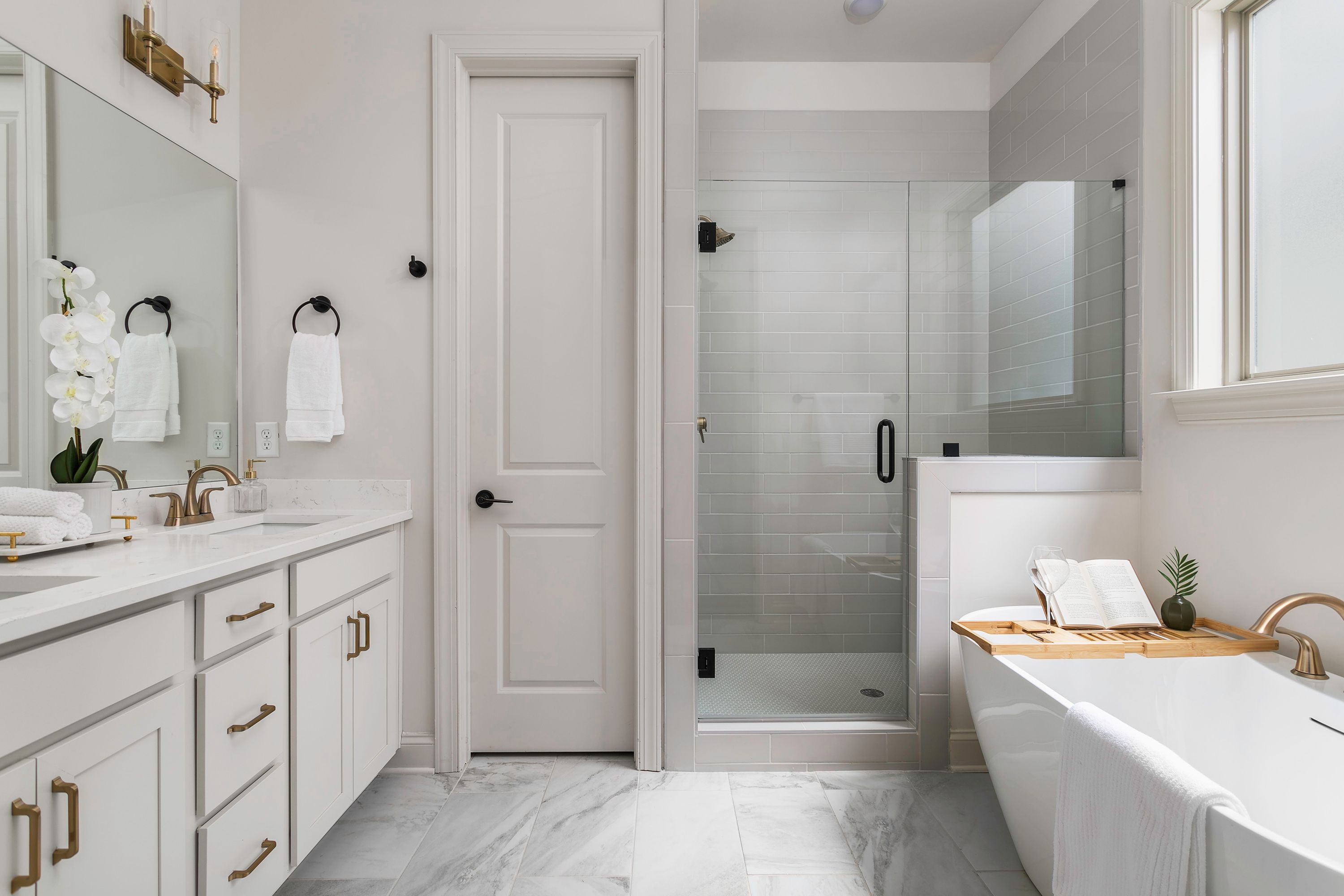 Tub option shown