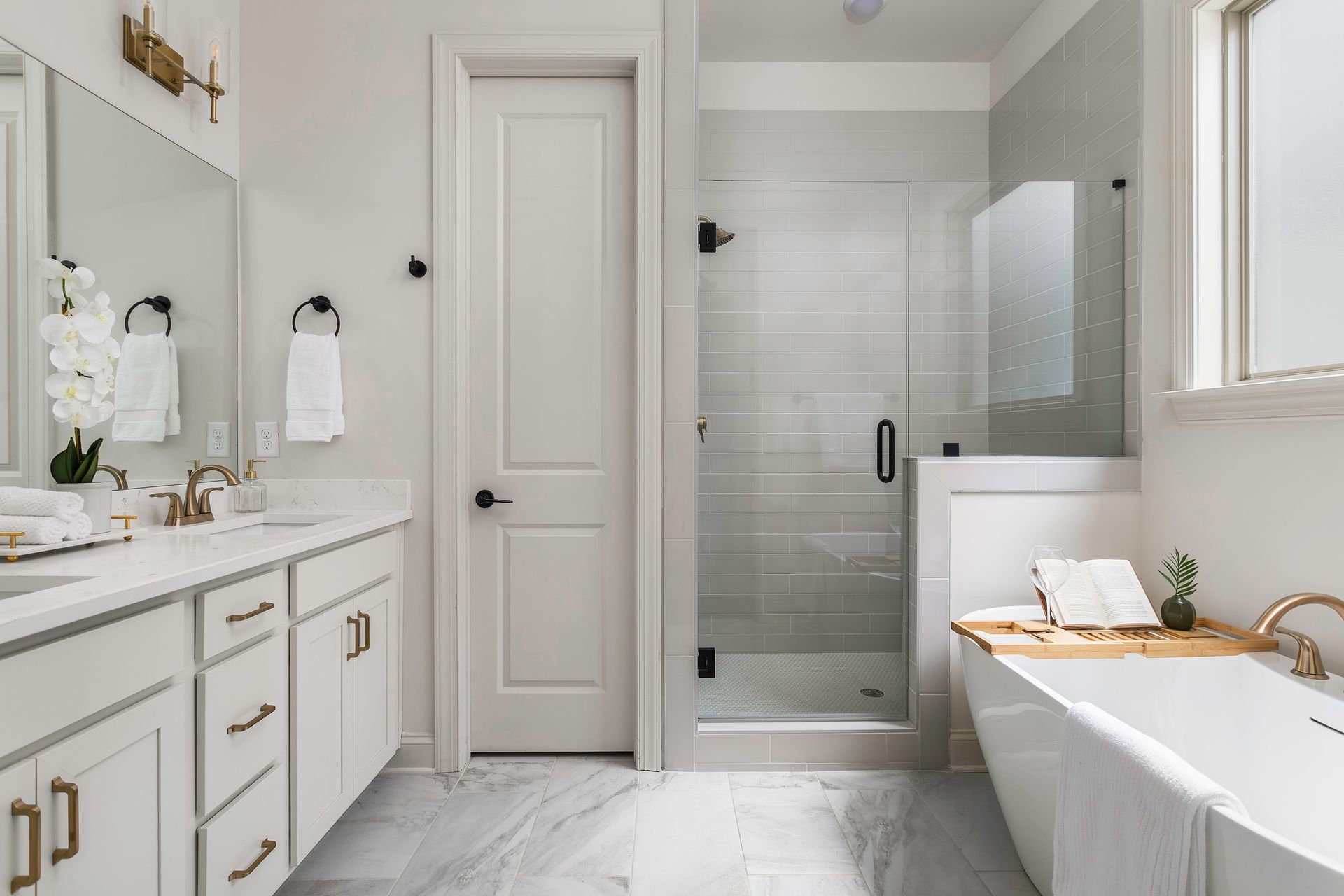 Tub option shown