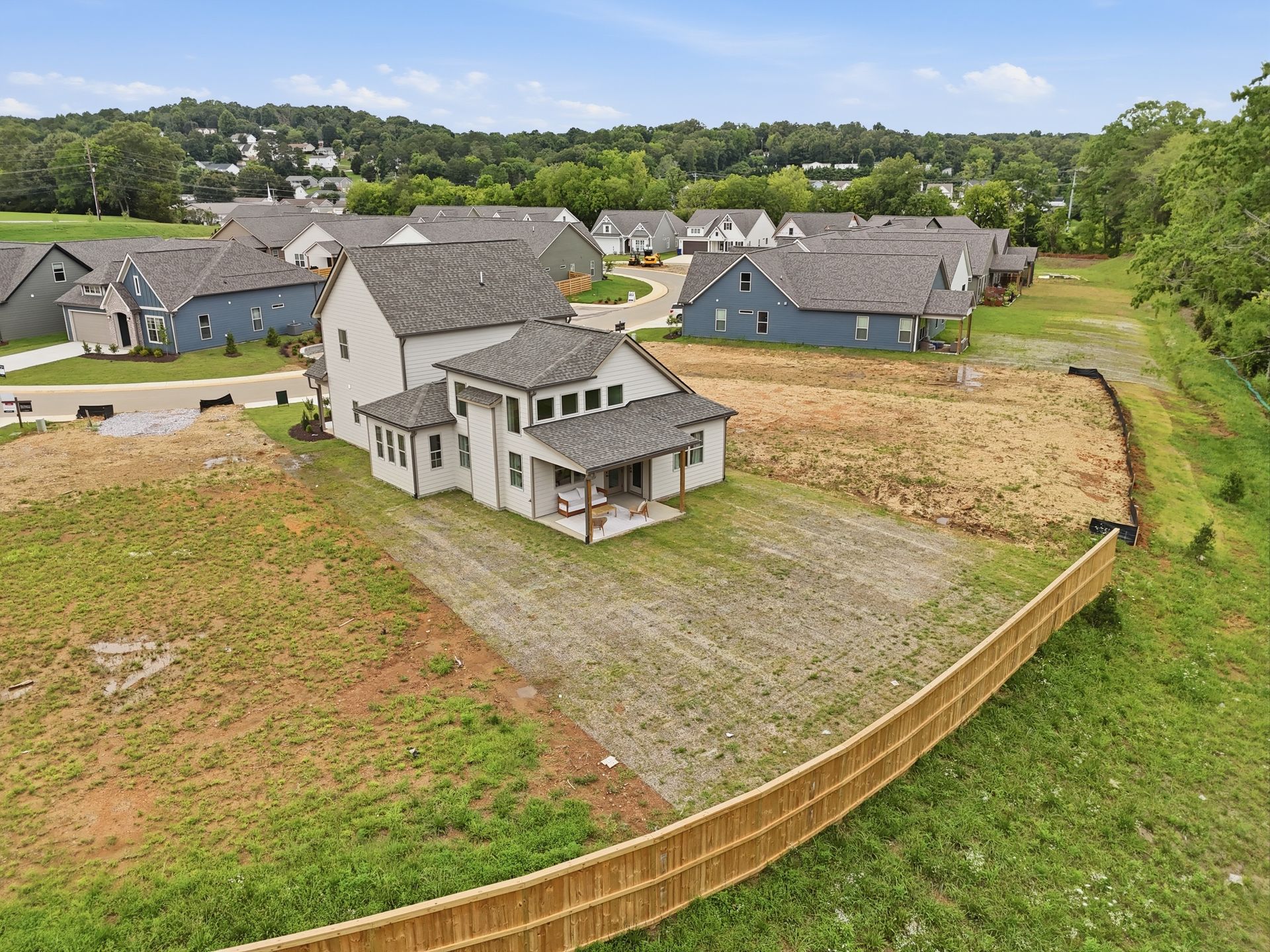 Backyard is now 100% fenced-in