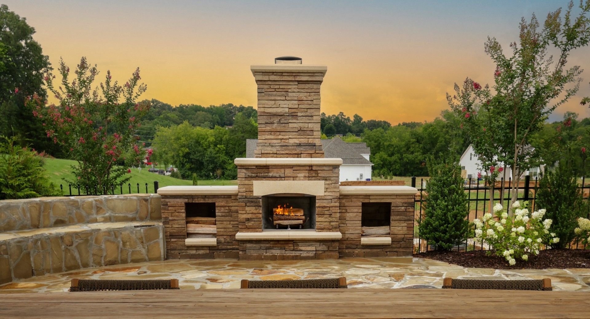 Rear patio