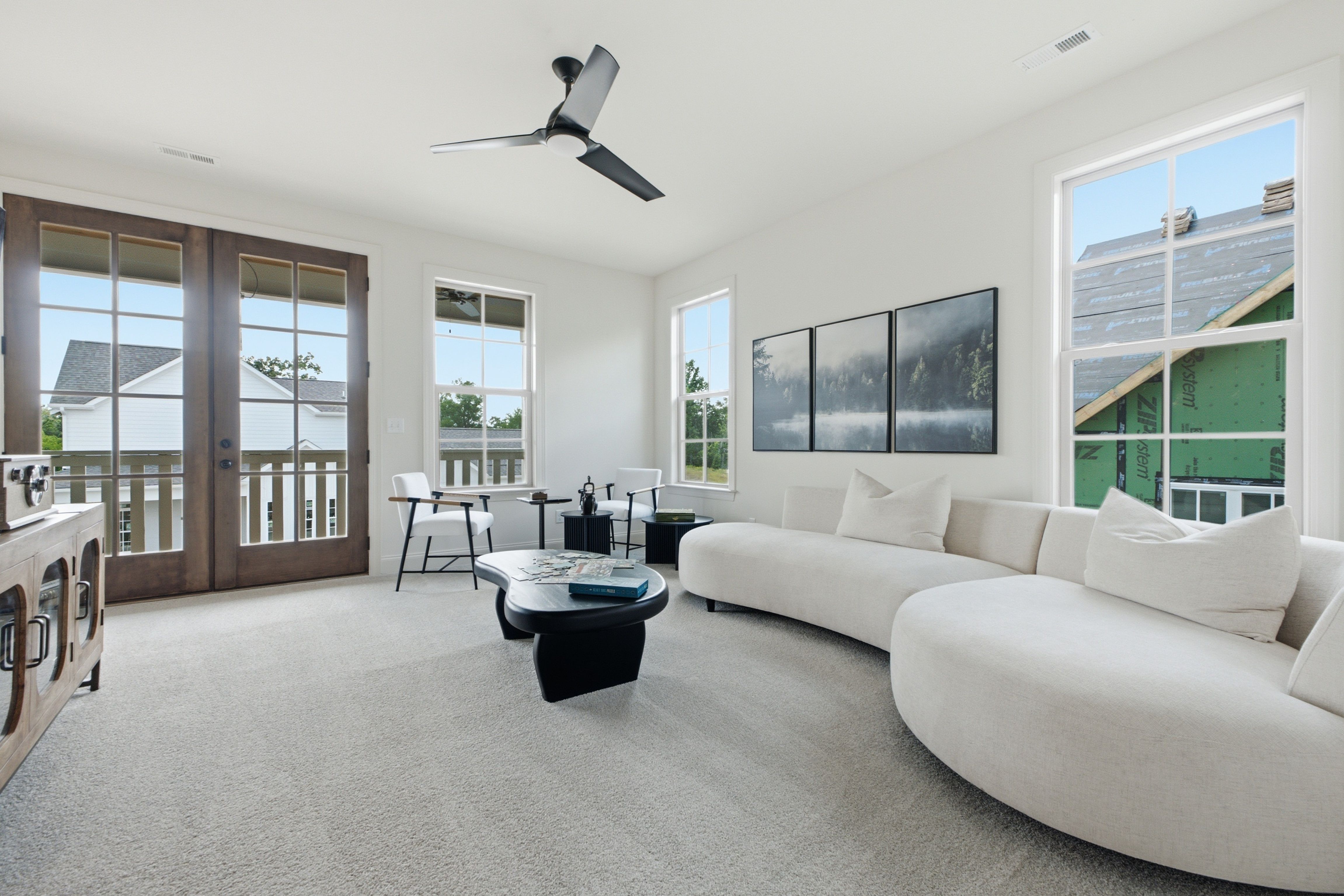 Located upstairs with access to the upper porch