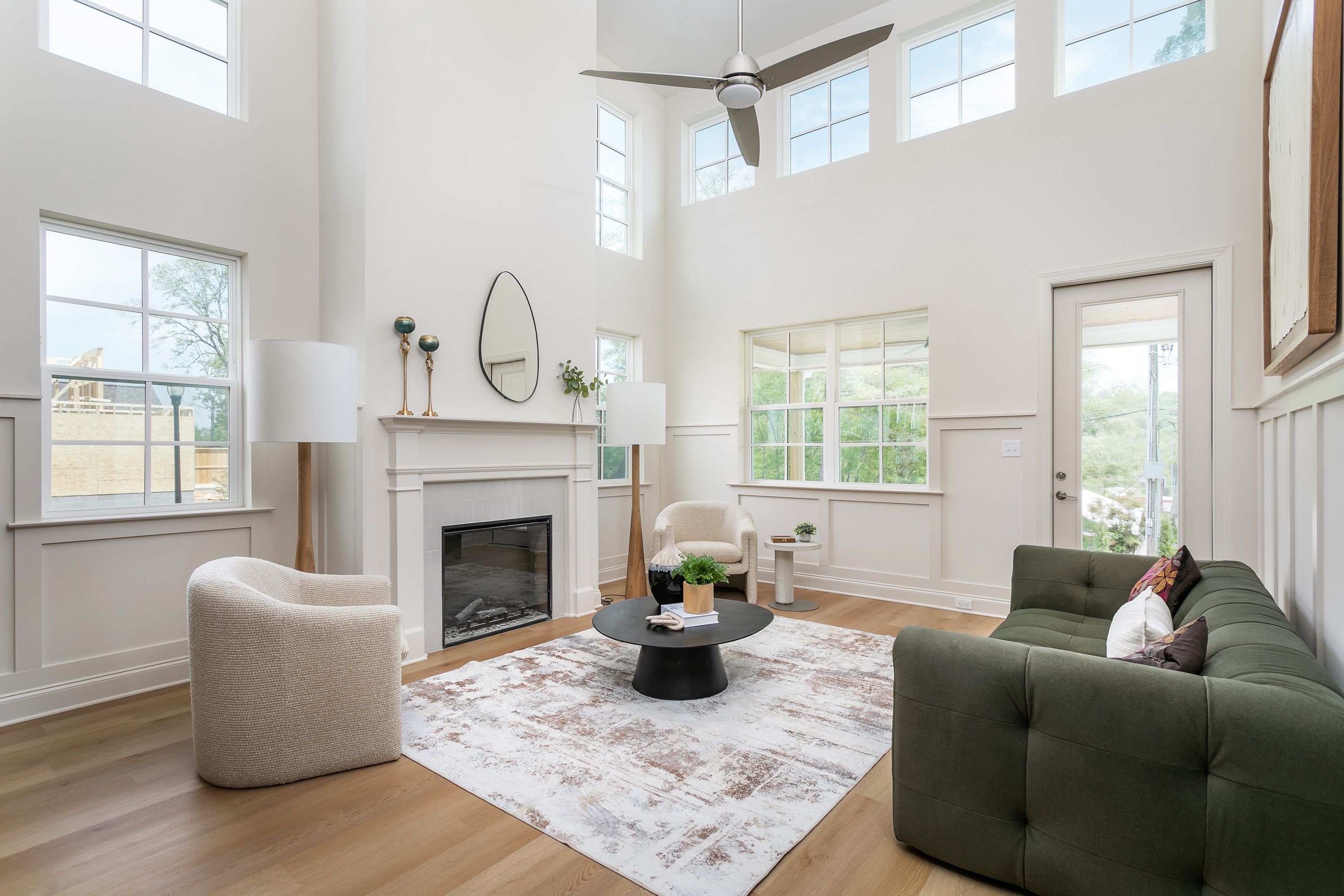 Optional 2-story ceiling