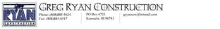 Greg Ryan Construction por Greg Ryan Construction en Hawaii Island Hawaii