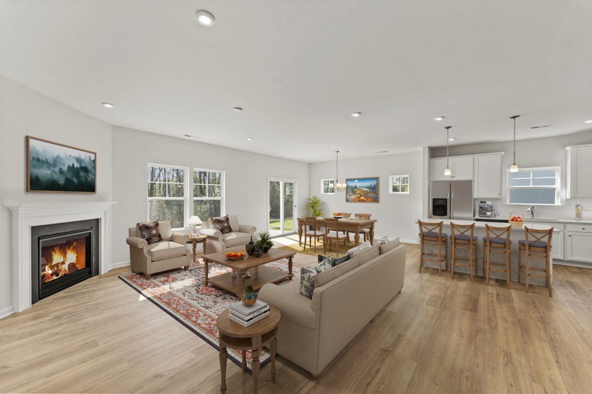 9-Decorated Open Concept HHHunt Homes