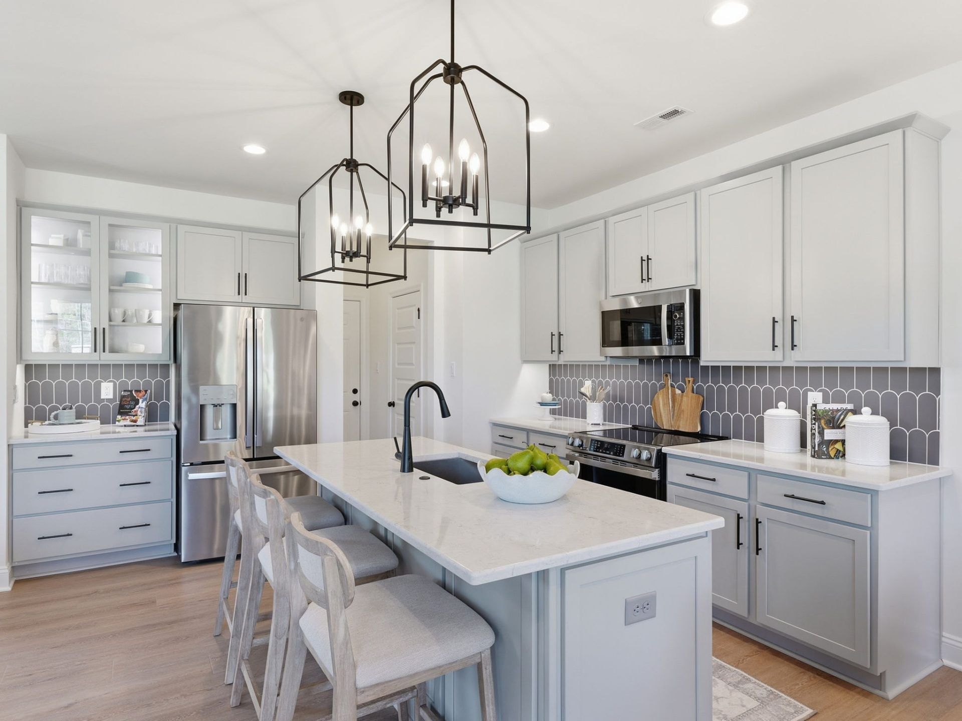 HHHunt Homes Mount Hermon Townhomes The Braxton Model Home- Kitchen