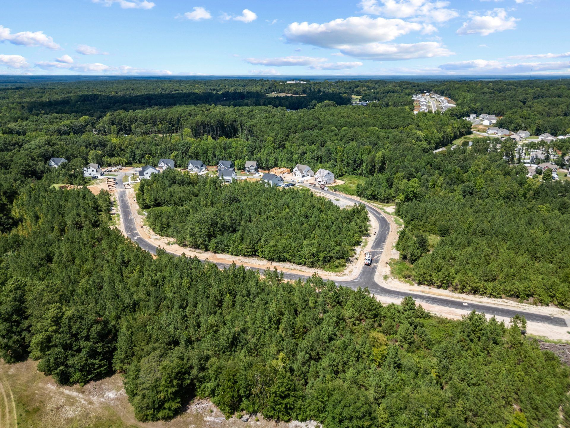 HHHunt Homes Tyson's Trail Estates Drone Overview Of Community